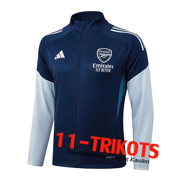 Arsenal Trainingsjacke Blau/Grau 2025/2026  Arsenal Trainingsjacke Blau/Grau 2025/2026