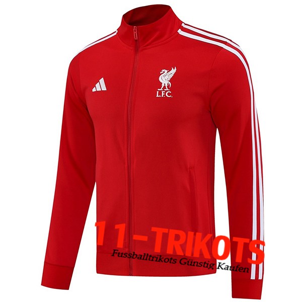 FC Liverpool Trainingsjacke Rot/Weiß 2025/2026  FC Liverpool Trainingsjacke Rot/Weiß 2025/2026