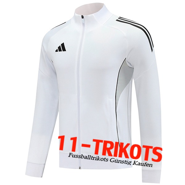 Adidas Trainingsjacke Weiß/Schwarz 2025/2026  Adidas Trainingsjacke Weiß/Schwarz 2025/2026