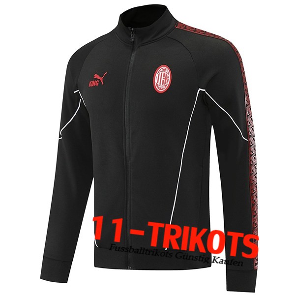 AC Milan Trainingsjacke Schwarz/Rot 2025/2026  AC Milan Trainingsjacke Schwarz/Rot 2025/2026