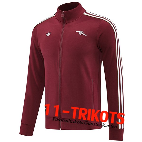 Arsenal Trainingsjacke Rot/Weiß 2025/2026  Arsenal Trainingsjacke Rot/Weiß 2025/2026