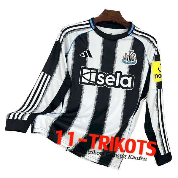 Newcastle United Heimtrikot Langarms 2025/2026  Newcastle United Heimtrikot Langarms 2025/2026