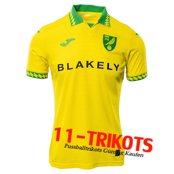 Neues Norwich City Heimtrikot 2025/2026  Neues Norwich City Heimtrikot 2025/2026