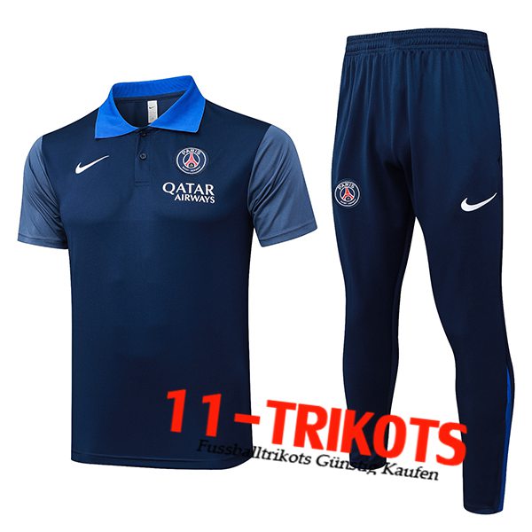 PSG Poloshirt Königsblau 2025/2026 PSG Poloshirt Königsblau 2025/2026