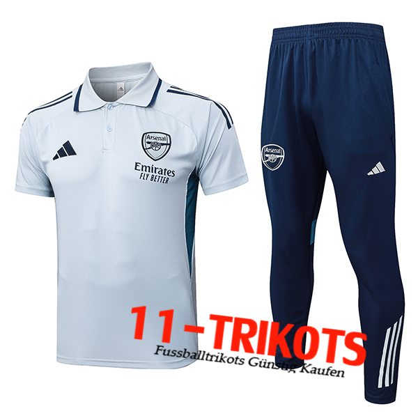 Arsenal Poloshirt Grau/Grün 2025/2026