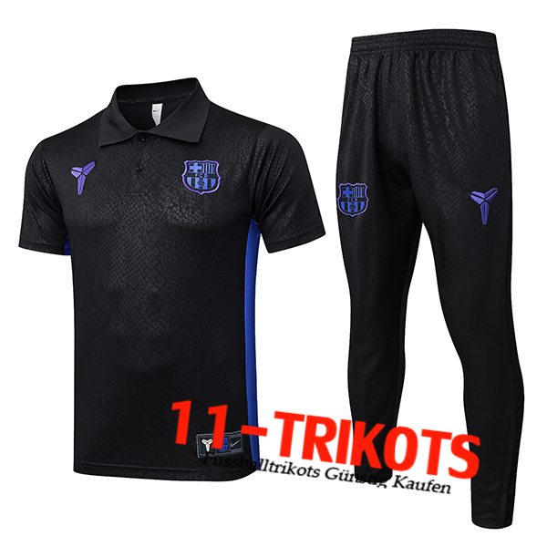 FC Barcelona Poloshirt Schwarz/lila 2025/2026