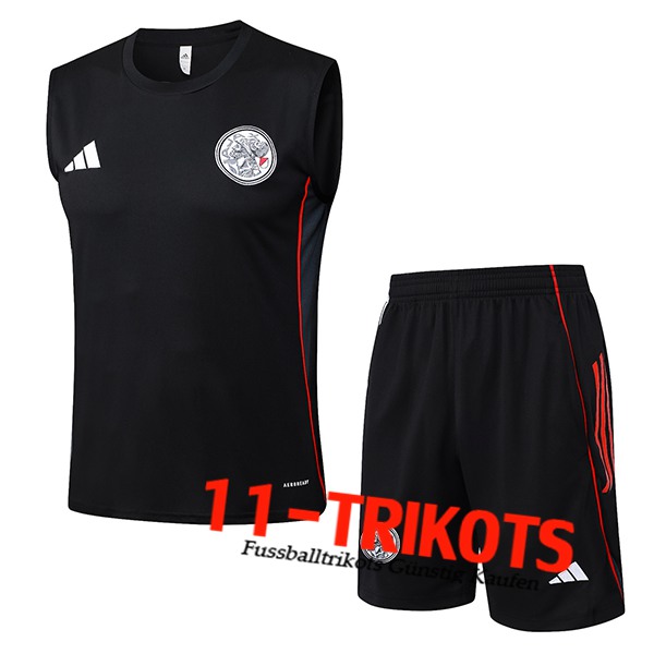 Ajax Trainings-Tanktops Schwarz/Rot 2025/2026 Ajax Trainings-Tanktops Schwarz/Rot 2025/2026