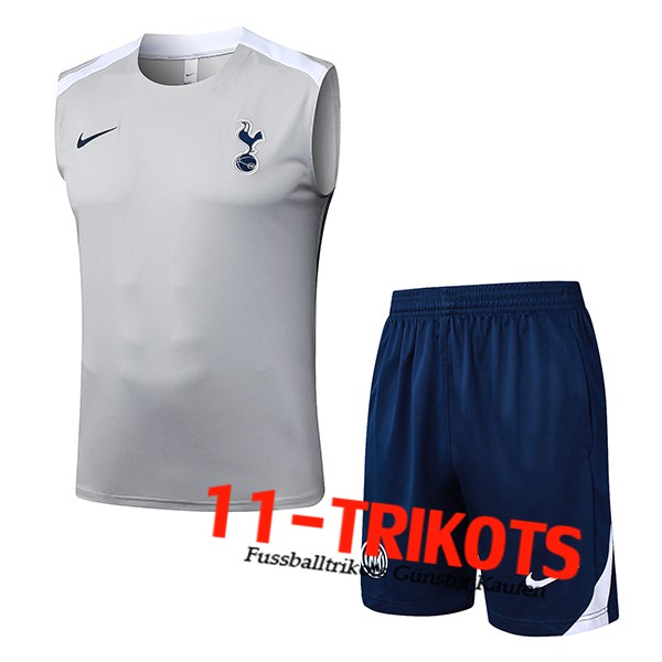 Tottenham Hotspur Trainings-Tanktops Grau/Weiß 2025/2026