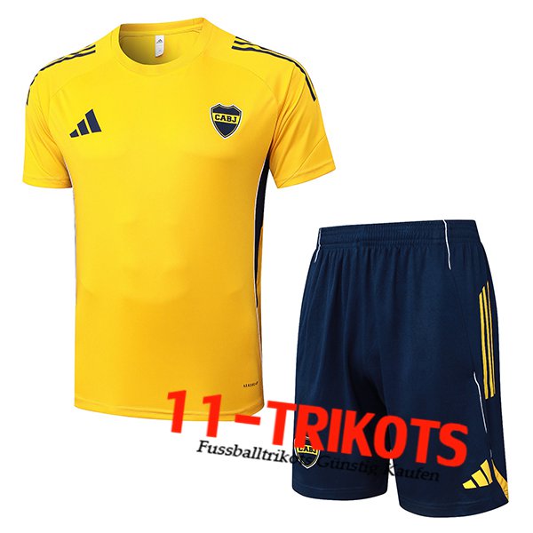Boca Juniors Trainingstrikot Gelb/Blau 2025/2026 -02  Boca Juniors Trainingstrikot Gelb/Blau 2025/2026 -02