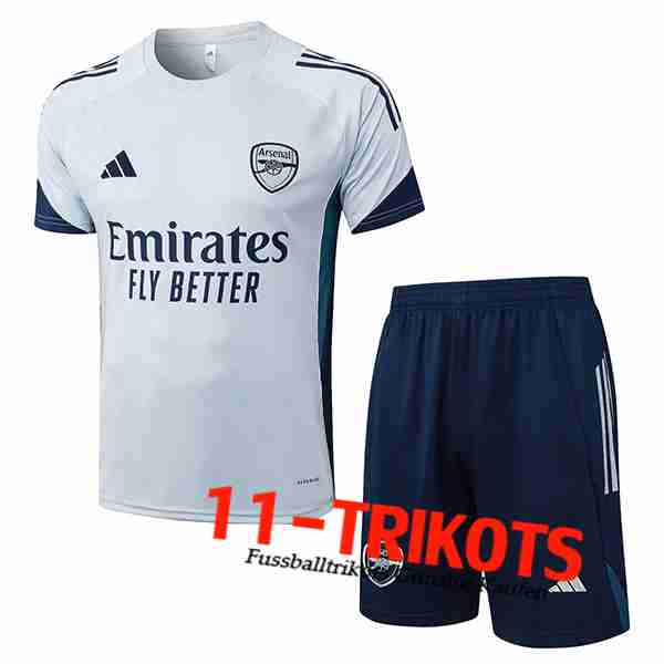 Arsenal Trainingstrikot Hellgrau 2025/2026