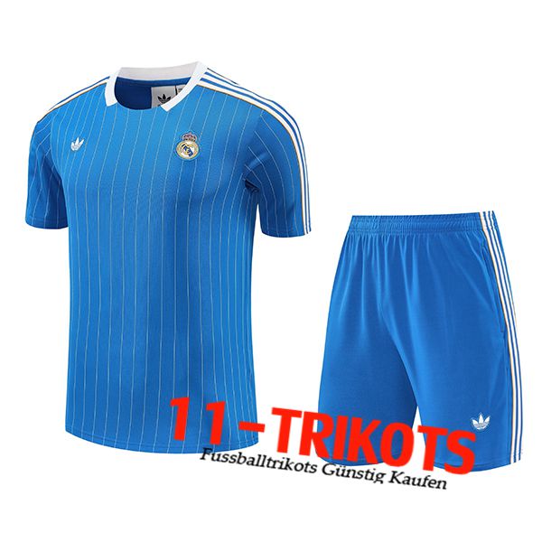 Real Madrid Trainingstrikot Blau 2025/2026 -02