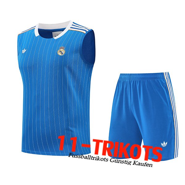 Real Madrid Trainings-Tanktops Blau 2025/2026 -03