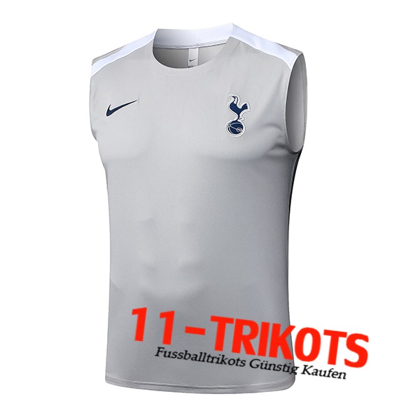 Tottenham Hotspur Trainings-Tanktops Grau/Weiß 2025/2026