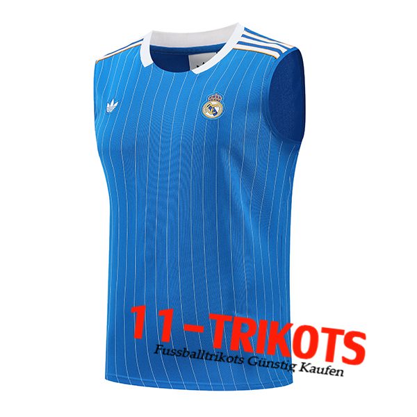 Real Madrid Trainings-Tanktops Blau 2025/2026 -03