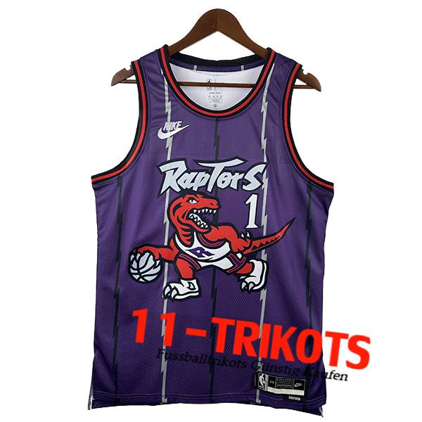 Toronto Raptors Trikot (McGRADY #1) 2025/26 lila/Weiß -02