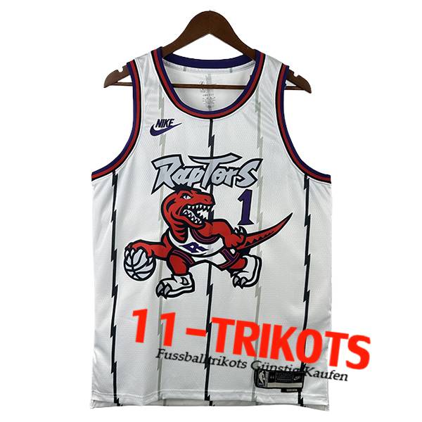 Toronto Raptors Trikot (McGRADY #1) 2025/26 Weiß/Rot