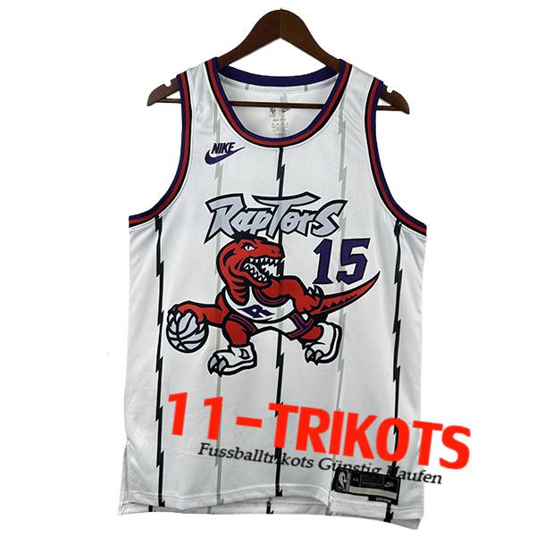 Toronto Raptors Trikot (CARTER #15) 2025/26 Weiß/Rot