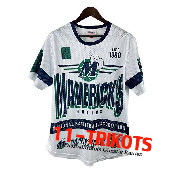 Dallas Mavericks Retro 2025/26 Weiß/Blau/Grün