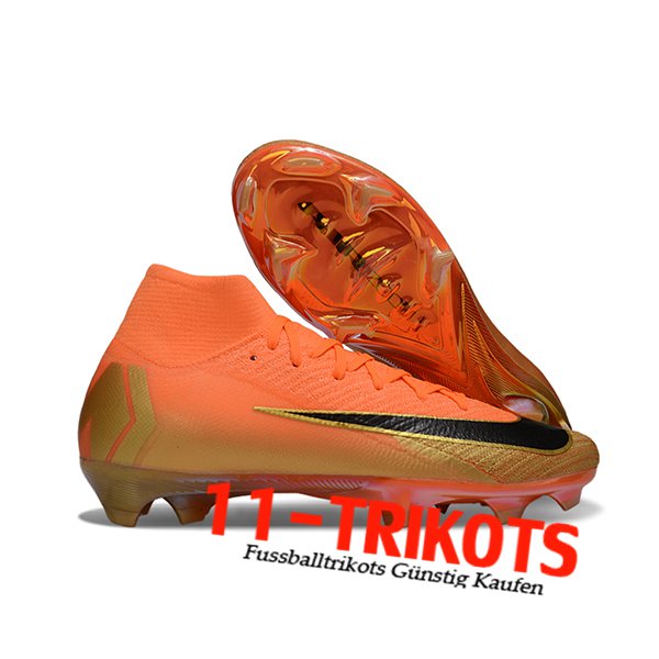 Nike Fussballschuhe Air Zoom Mercurial Superfly IIX Elite FG Orange/Schwarz Nike Fussballschuhe Air Zoom Mercurial Superfly IIX Elite FG Orange/Schwarz