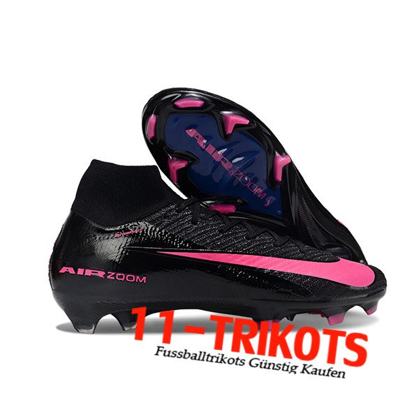 Nike Fussballschuhe Air Zoom Mercurial Superfly IIX Elite FG Schwarz/Rosa Nike Fussballschuhe Air Zoom Mercurial Superfly IIX Elite FG Schwarz/Rosa
