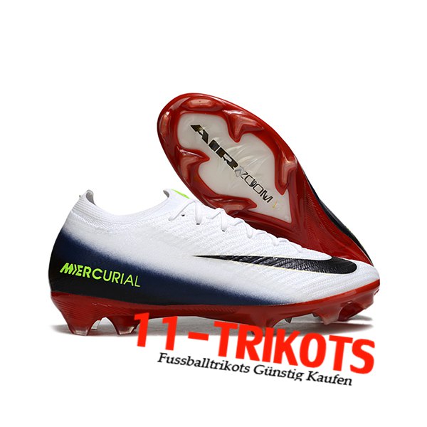 Nike Fussballschuhe AIR Zoom Mercurial Vapor 16 Elite XXV FG Weiß/Schwarz/Rot -02 Nike Fussballschuhe AIR Zoom Mercurial Vapor 16 Elite XXV FG Weiß/Schwarz/Rot -02