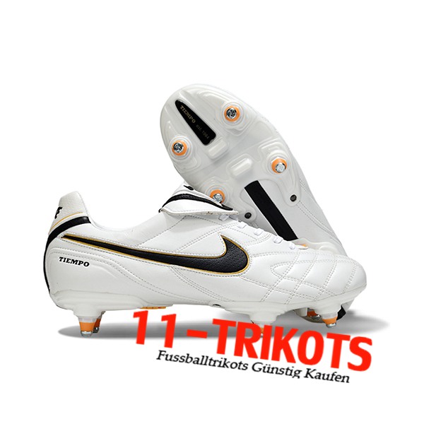 Nike Fussballschuhe Tiempo Legend V Elite LUXE SG Weiß/Schwarz