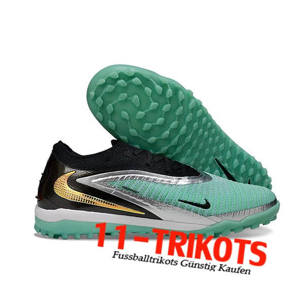 Nike Fussballschuhe Phantom GX III Elite TF Schwarz/Grün/Grau
