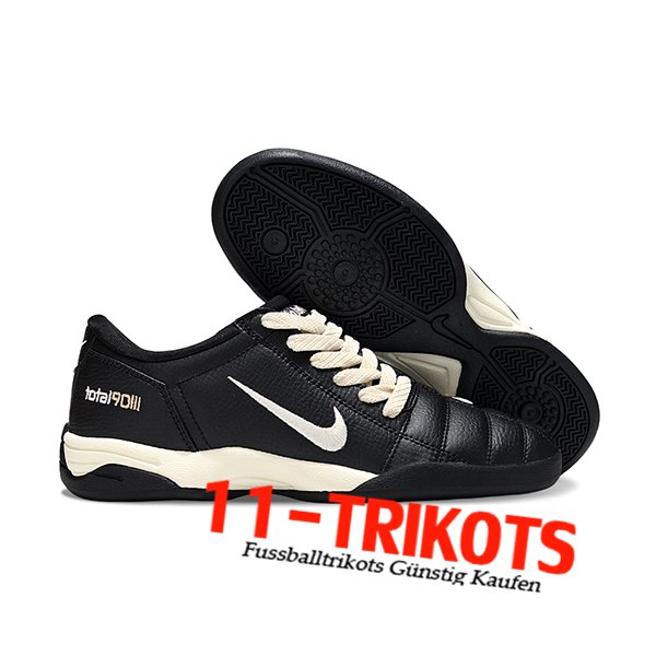 Nike Fussballschuhe T90 IC Schwarz/Beige