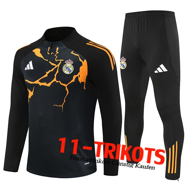 Real Madrid Trainingsanzug Schwarz/Orange 2025/2026