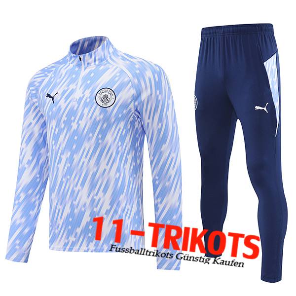 Manchester City Trainingsanzug Blau/Weiß 2025/2026
