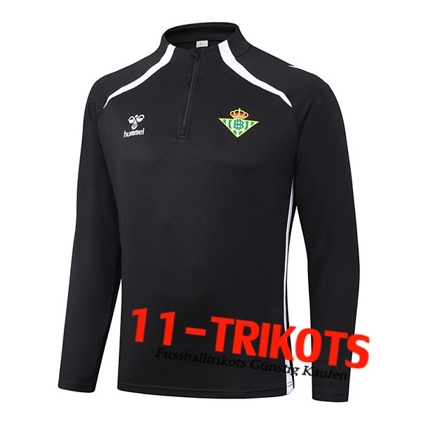 Real Betis Training Sweatshirt Schwarz/Weiß 2025/2026 Real Betis Training Sweatshirt Schwarz/Weiß 2025/2026