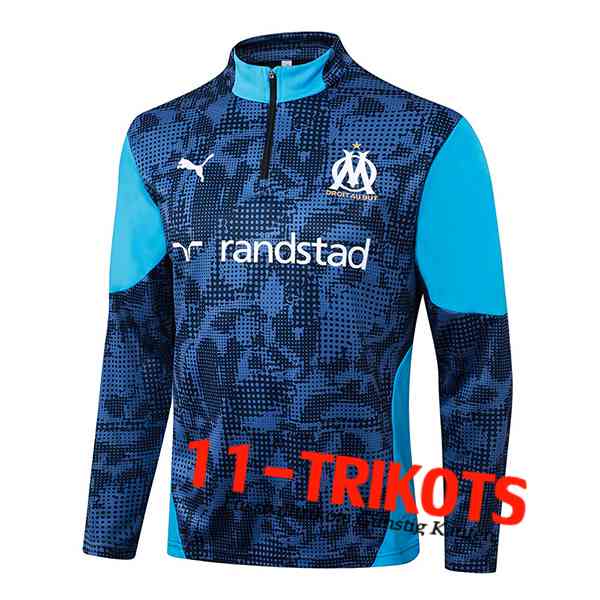 Marseille Training Sweatshirt Blau/Schwarz 2025/2026