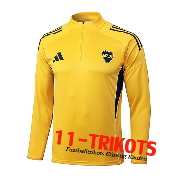Boca Juniors Training Sweatshirt Gelb/Blau 2025/2026 Boca Juniors Training Sweatshirt Gelb/Blau 2025/2026