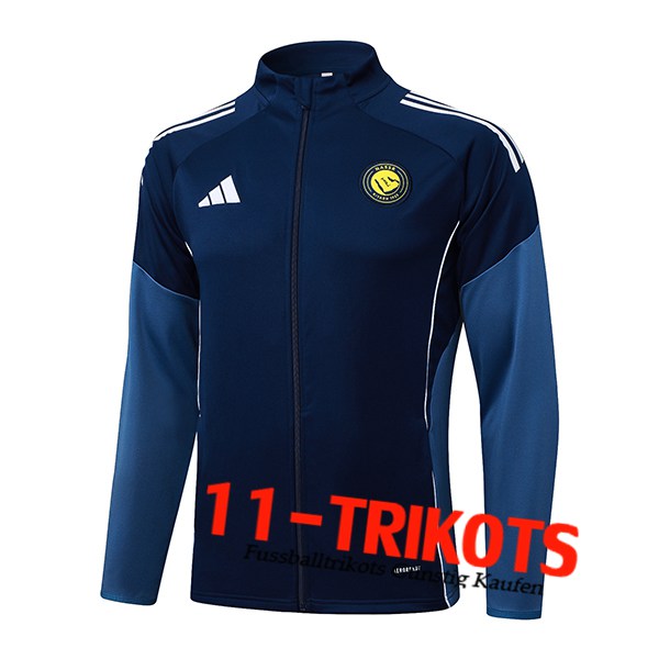 Al-Nassr FC Trainingsjacke Königsblau 2025/2026  Al-Nassr FC Trainingsjacke Königsblau 2025/2026