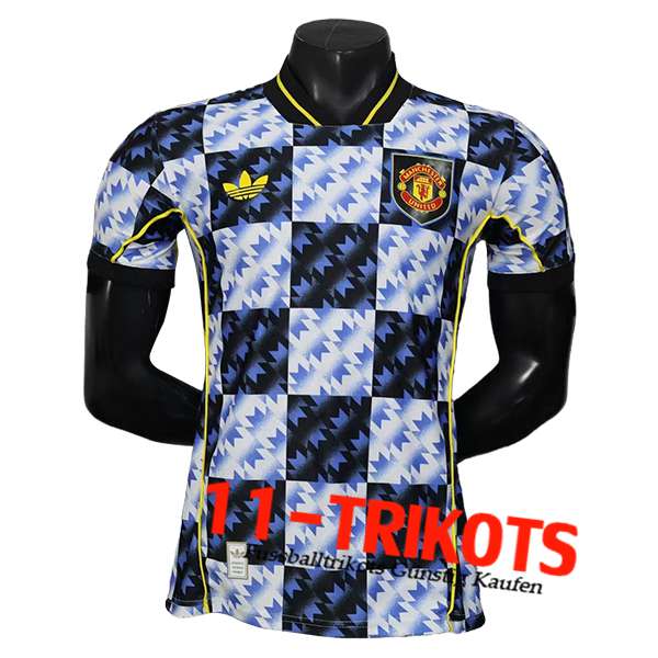 Manchester United Fussball Trikots Special Edition Blau/Schwarz 2025/2026