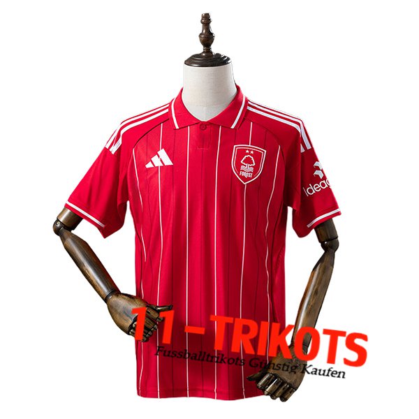 Nottingham Forest Poloshirt Rot/Weiß 2025/2026 Nottingham Forest Poloshirt Rot/Weiß 2025/2026