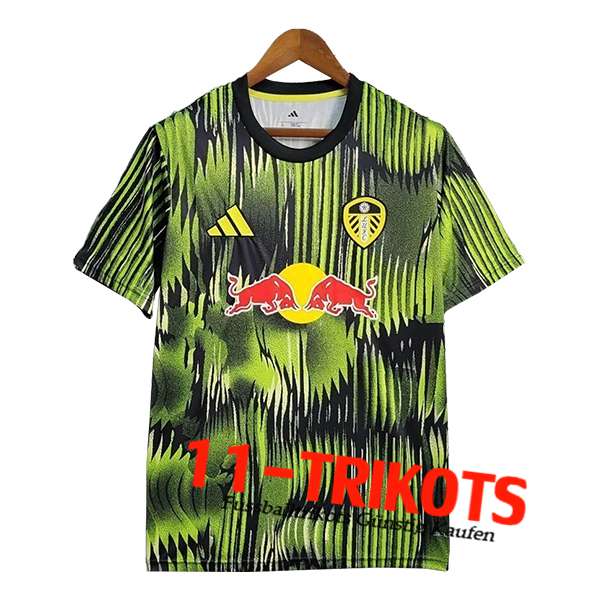 Leeds United Trainingstrikot Grün/Schwarz 2025/2026 Leeds United Trainingstrikot Grün/Schwarz 2025/2026