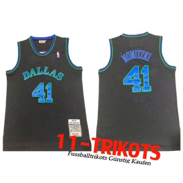 Dallas Mavericks Trikot (NOWITZKI #41) 2025/26 Schwarz/Blau
