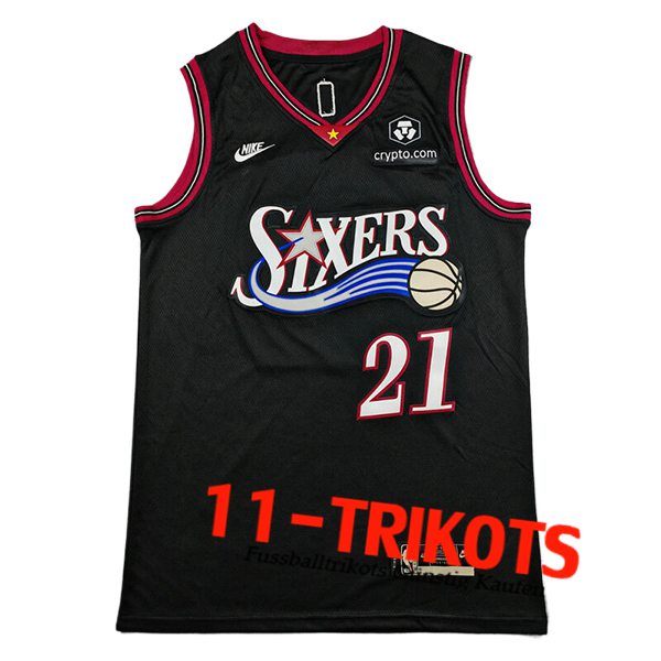 Philadelphia 76ers Trikot (EMBIID #21) 2025/26 Schwarz/Rot Philadelphia 76ers Trikot (EMBIID #21) 2025/26 Schwarz/Rot