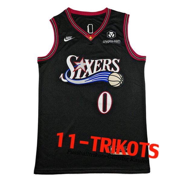 Philadelphia 76ers Trikot (MAXEY #0) 2025/26 Schwarz/Rot Philadelphia 76ers Trikot (MAXEY #0) 2025/26 Schwarz/Rot