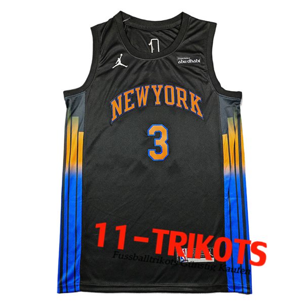 New York Knicks Trikot (HART #3) 2025/26 Schwarz/Blau/Orange New York Knicks Trikot (HART #3) 2025/26 Schwarz/Blau/Orange