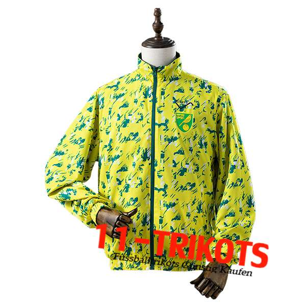 Norwich City Windjacke Gelb/Grün 2025/2026 Norwich City Windjacke Gelb/Grün 2025/2026