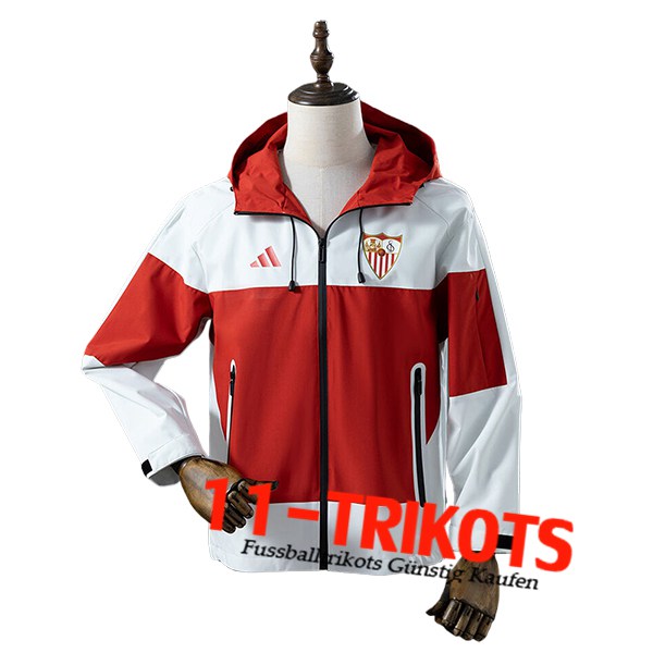 Seville Windjacke Rot/Weiß 2025/2026 Seville Windjacke Rot/Weiß 2025/2026