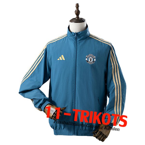 Manchester United Windjacke Blau/Gelb 2025/2026 Manchester United Windjacke Blau/Gelb 2025/2026