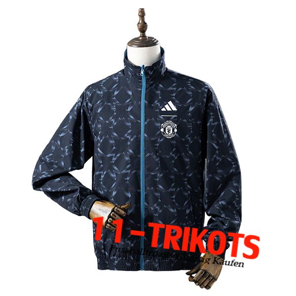 Manchester United Windjacke Schwarz 2025/2026 Manchester United Windjacke Schwarz 2025/2026