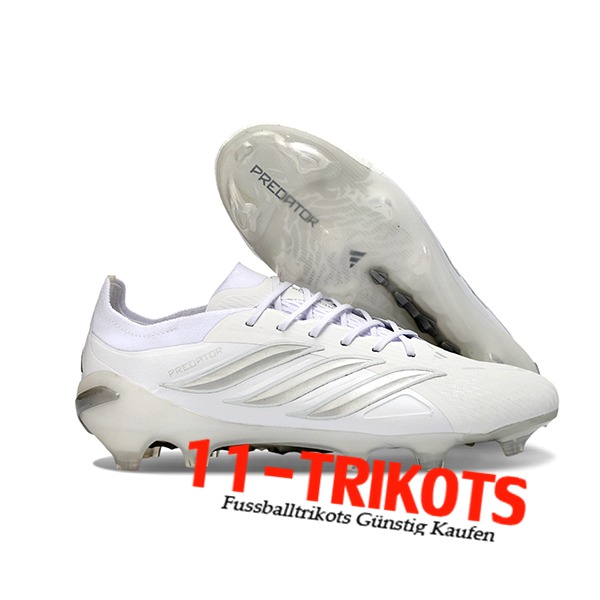 Adidas Fussballschuhe 26 Predator Elite FG Weiß/Grau Adidas Fussballschuhe 26 Predator Elite FG Weiß/Grau