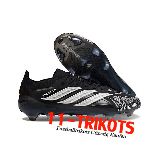 Adidas Fussballschuhe 26 Predator Elite FG Schwarz/Grau Adidas Fussballschuhe 26 Predator Elite FG Schwarz/Grau