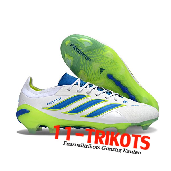 Adidas Fussballschuhe 26 Predator Elite FG Weiß/Grün/Blau Adidas Fussballschuhe 26 Predator Elite FG Weiß/Grün/Blau