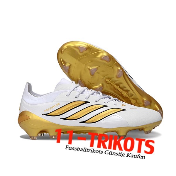 Adidas Fussballschuhe 26 Predator Elite FG Weiß/Gelb Adidas Fussballschuhe 26 Predator Elite FG Weiß/Gelb