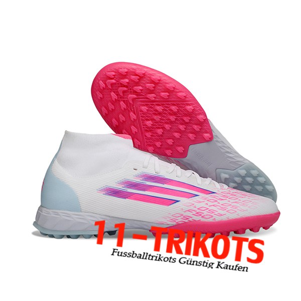 Adidas Fussballschuhe F50 Sparkfusion League TF Weiß/Rosa/Blau